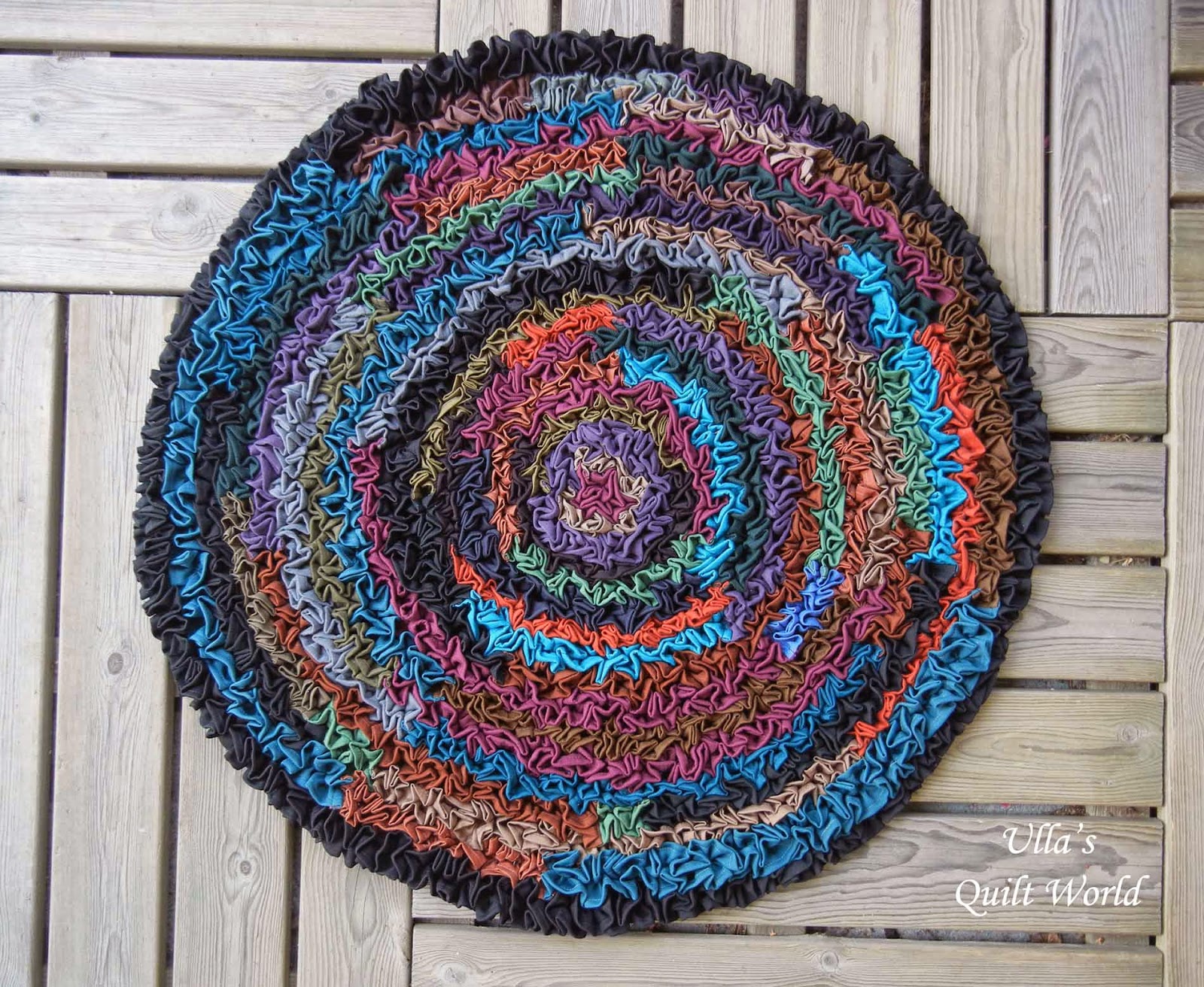 Rocking Chair cover and a rug+tutorial, quilting Ulla's Quilt World